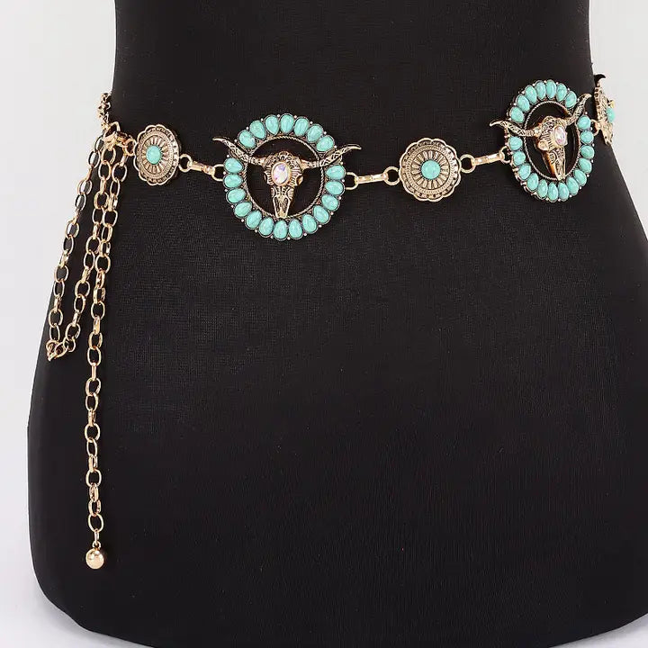 Vintage Turquoise Belt