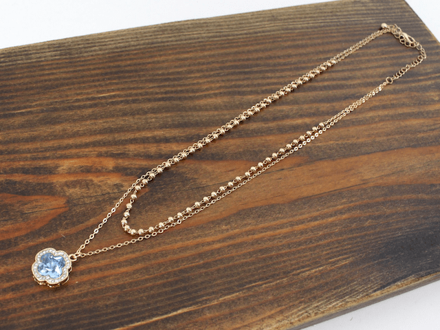 Glass Clover Necklace