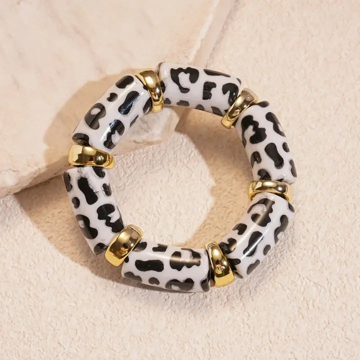 Acrylic Leopard Bracelet