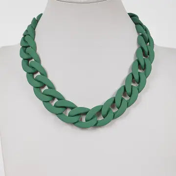 Oversized Color Chain Necklace