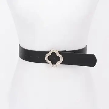 Faux Leather Metal Buckle Plus Belt