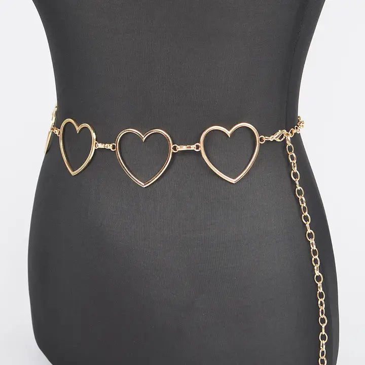 Heart Shaped Chain Belt