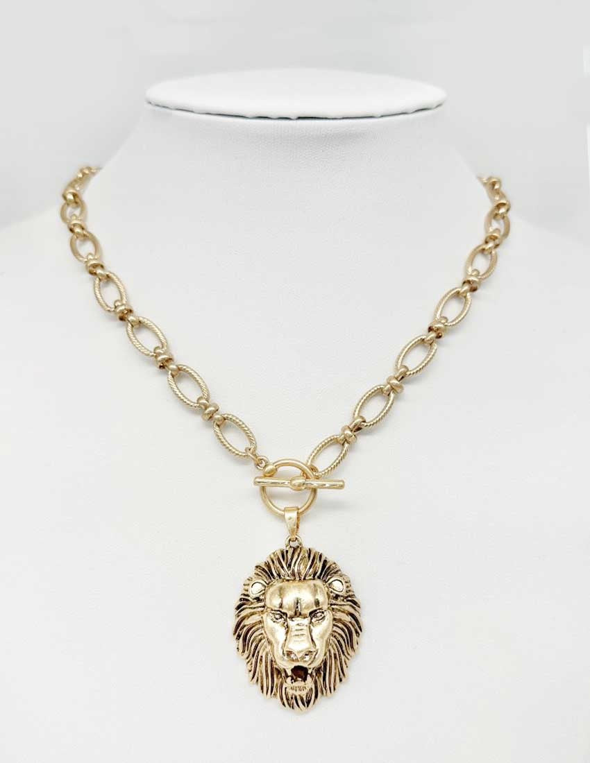 PP - Lionhead Gold Necklace