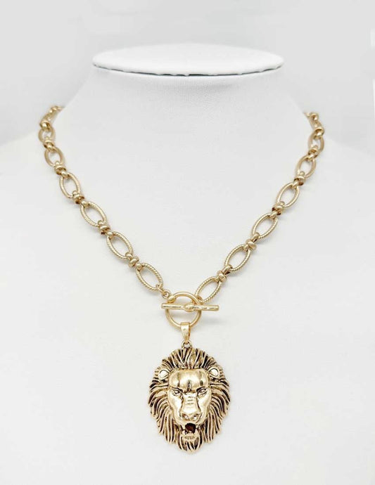 PP - Lionhead Gold Necklace